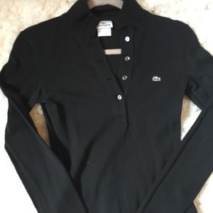 Lacoste women’s black  slim fit shirt